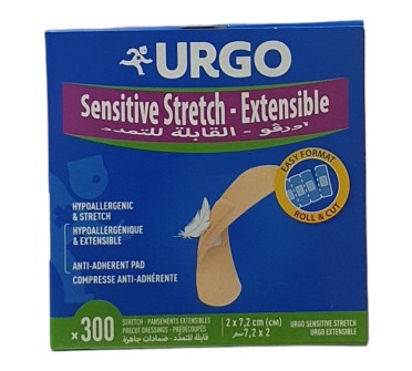 УРГО ПЛ-Р SENSITIVE STRETCH Мултиразтегаем 20/72мм х 300бр